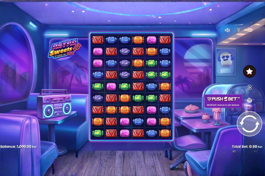 demo play of retro sweets slot